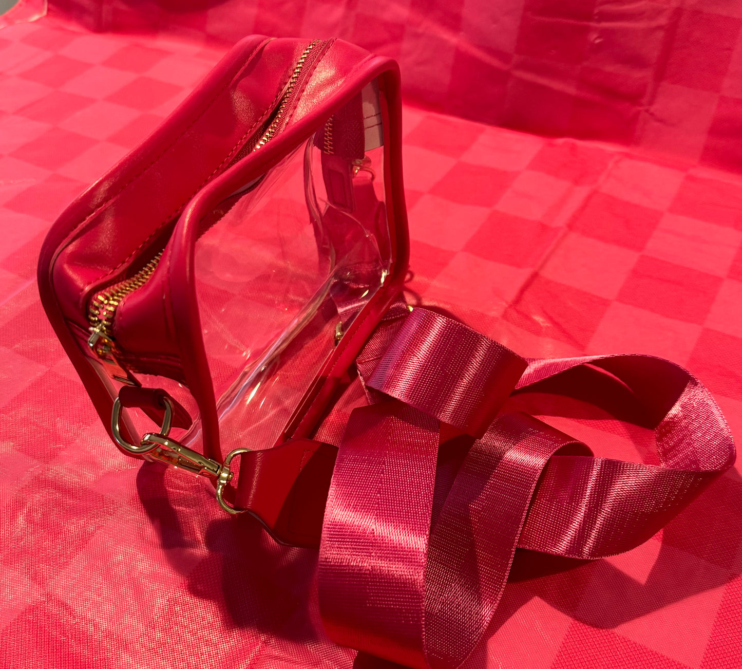 HOT Pink Clear Stadium Bag